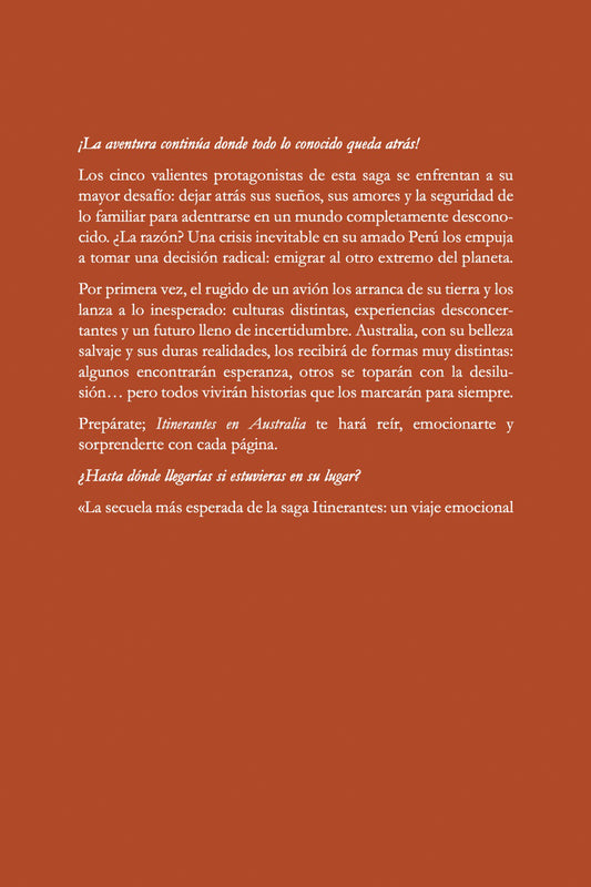 Itinerantes en Australia - Libro Físico