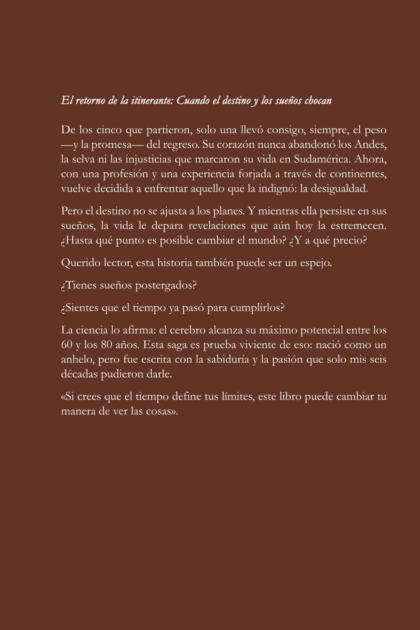 El retorno de la Itinerante - Libro Físico