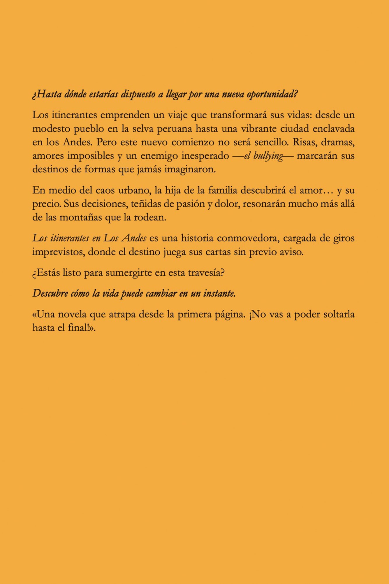 Los Itinerantes en los Andes - Libro Digital